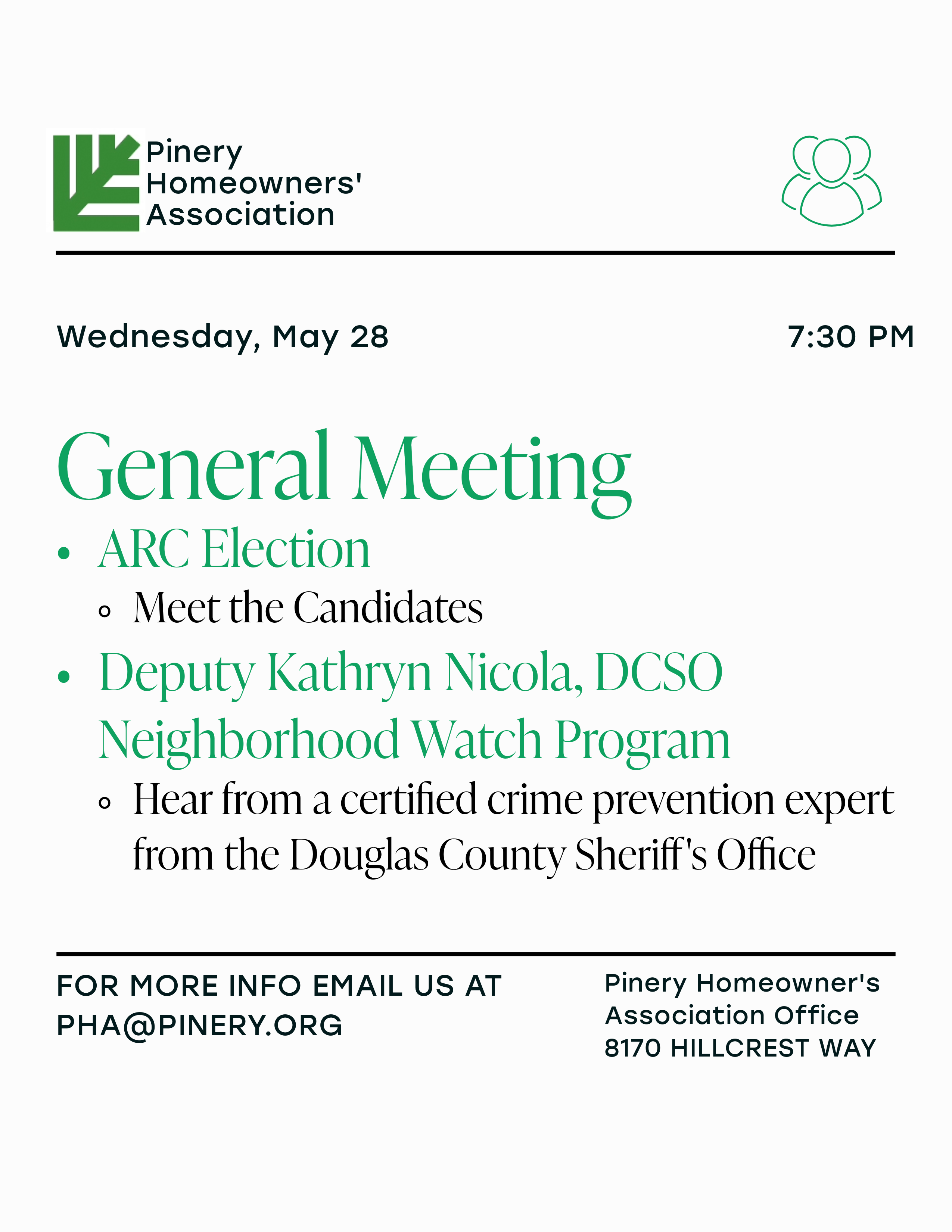 May 2025 General Meeting